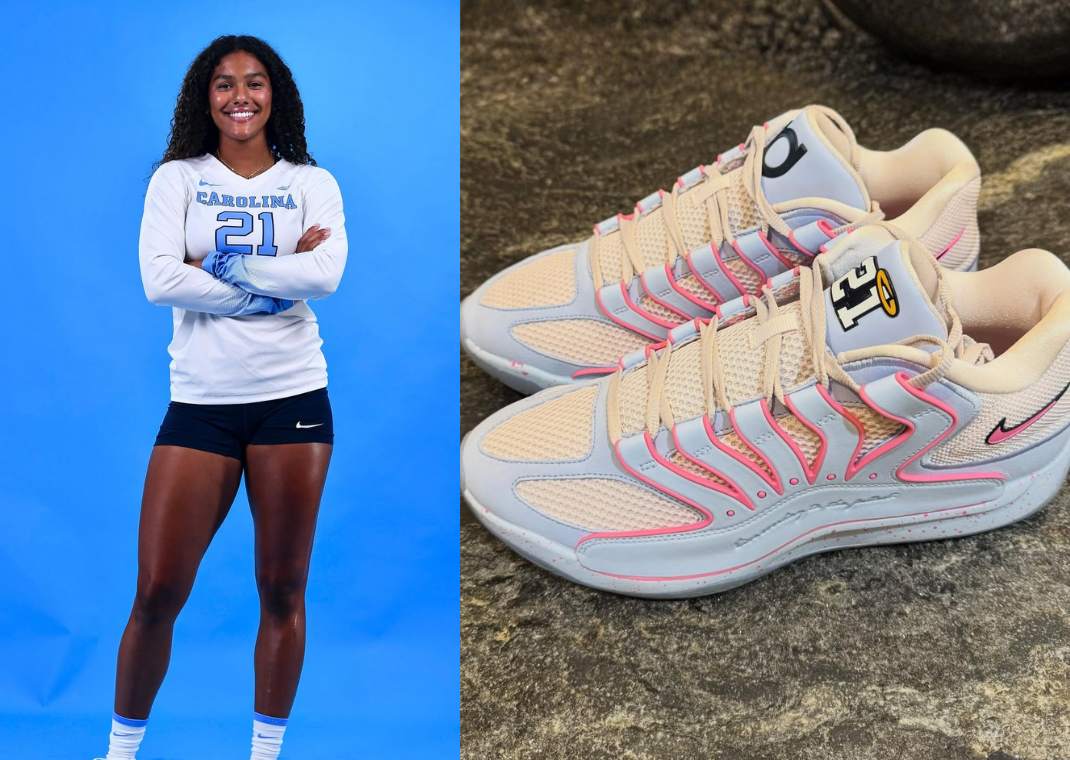 Jackie Taylor and her Nike KD 18 PE