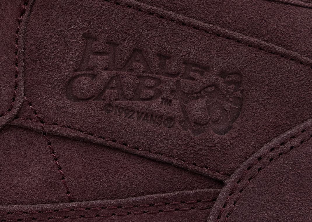 JJJJound x Vans Half-Cab Burgundy White Detail