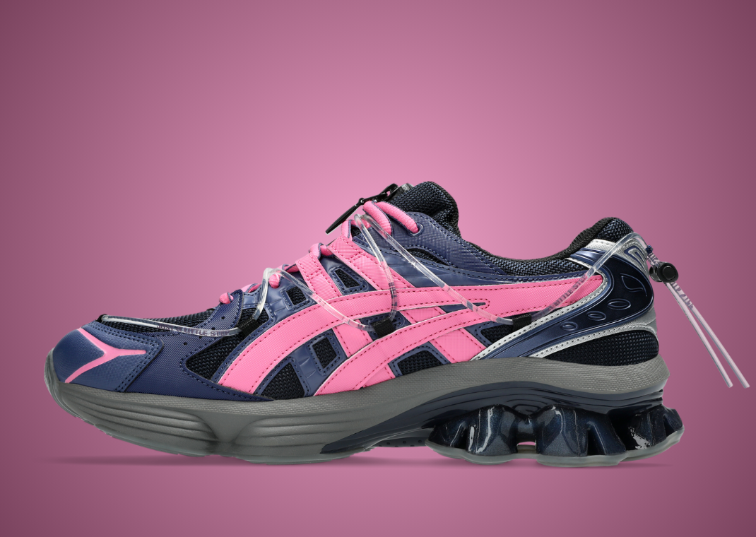 YOASOBI x Asics Gel-Kinetic Fluent Navy Pink - Medial