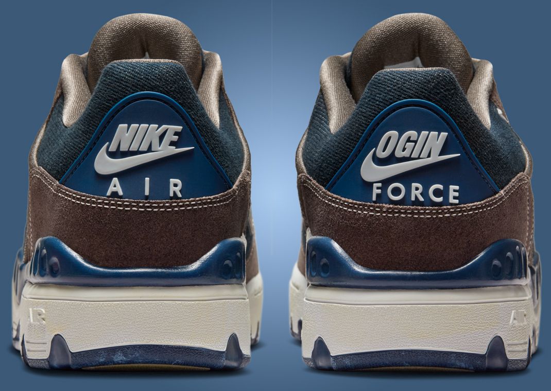 Levi’s x NIGO x Nike Air Force 3 Olive Grey Heel