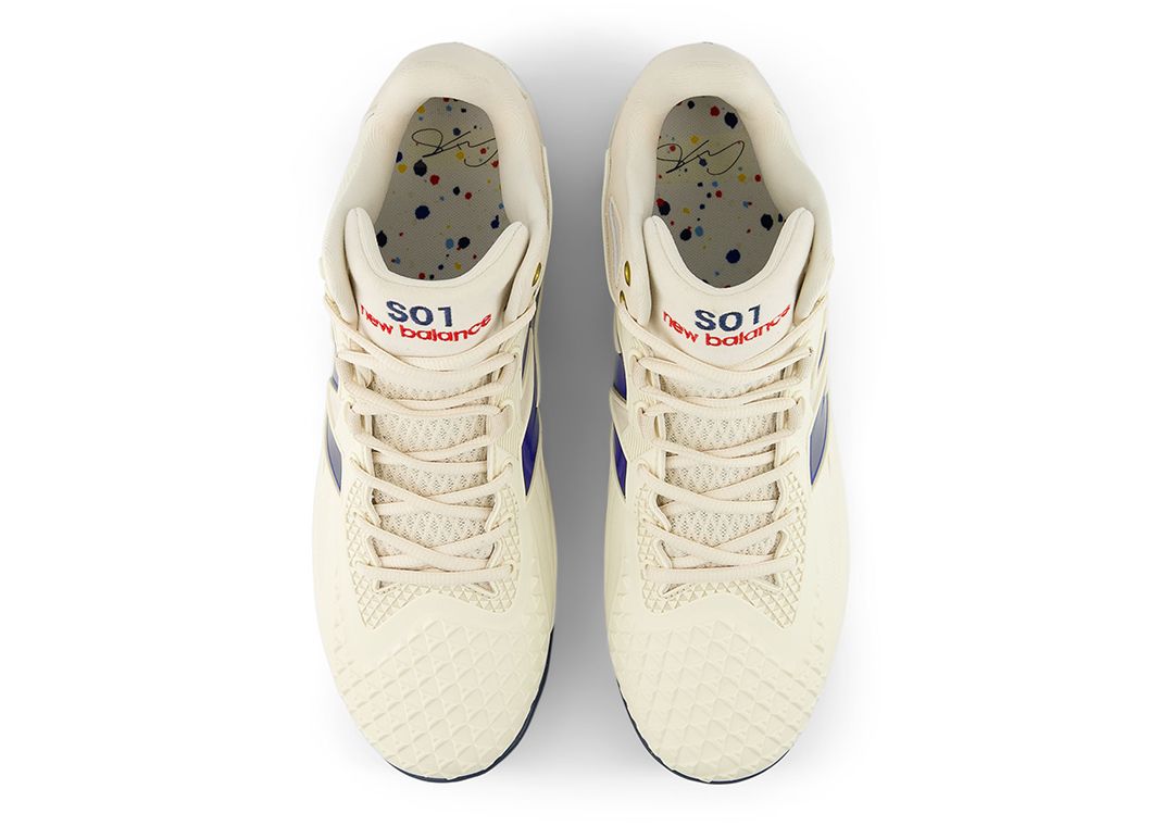 New Balance FuelCell Ohtani 1 Cleat White Navy Top