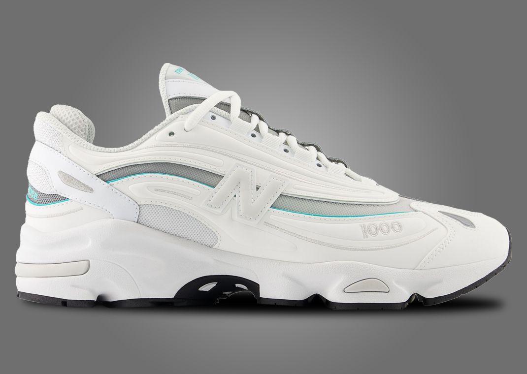 New Balance 1000 White Aqua (W) Lateral