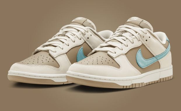 Nike Dunk Low Khaki Denim Turquoise