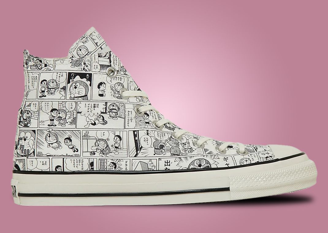 Doraemon x Converse All-Star Aged CP Hi Off-White Lateral