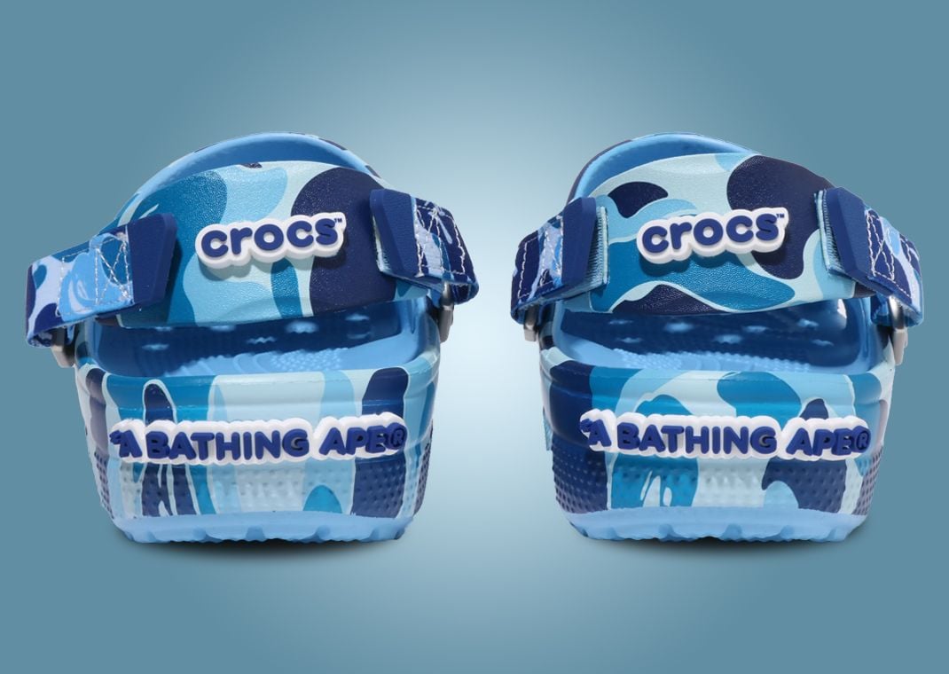 Crocs Classic Clog A Bathing Ape ABC Camo Blue – EKICKS