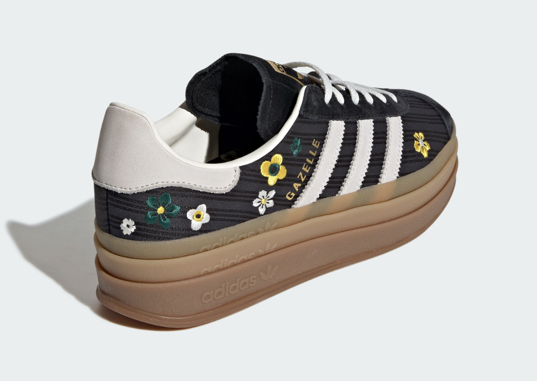 Liberty London x adidas Gazelle Bold Black - Back Angle