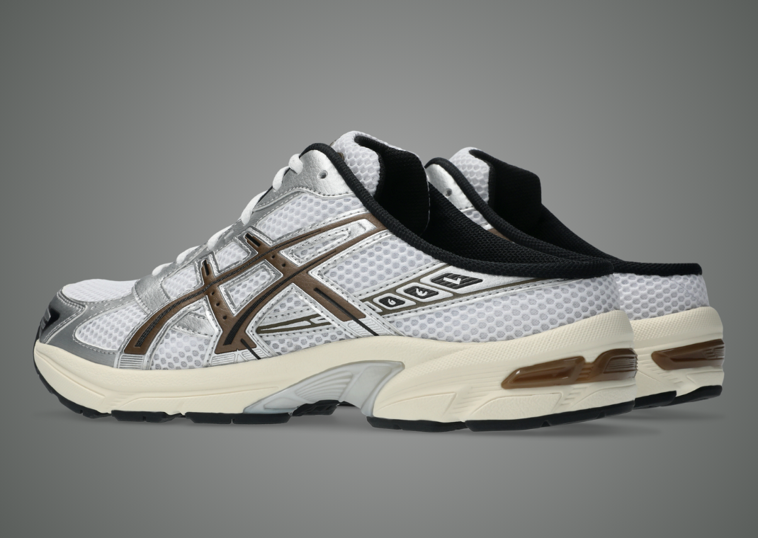 Asics Gel-1130 Mule Silver Brown - Heel Angle