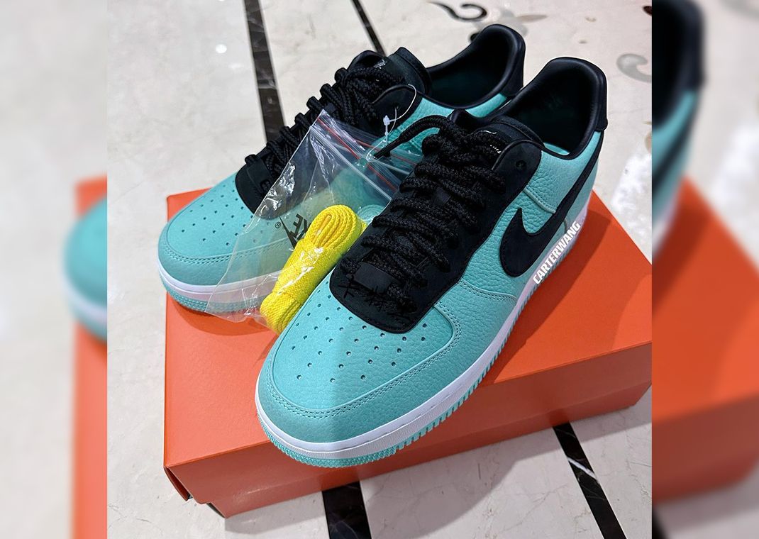 Tiffany & Co. × Nike Air Force 1 Low Nike x Tiffany And Co. Air Force 1 Low Sneakers | Black | FARFETCH