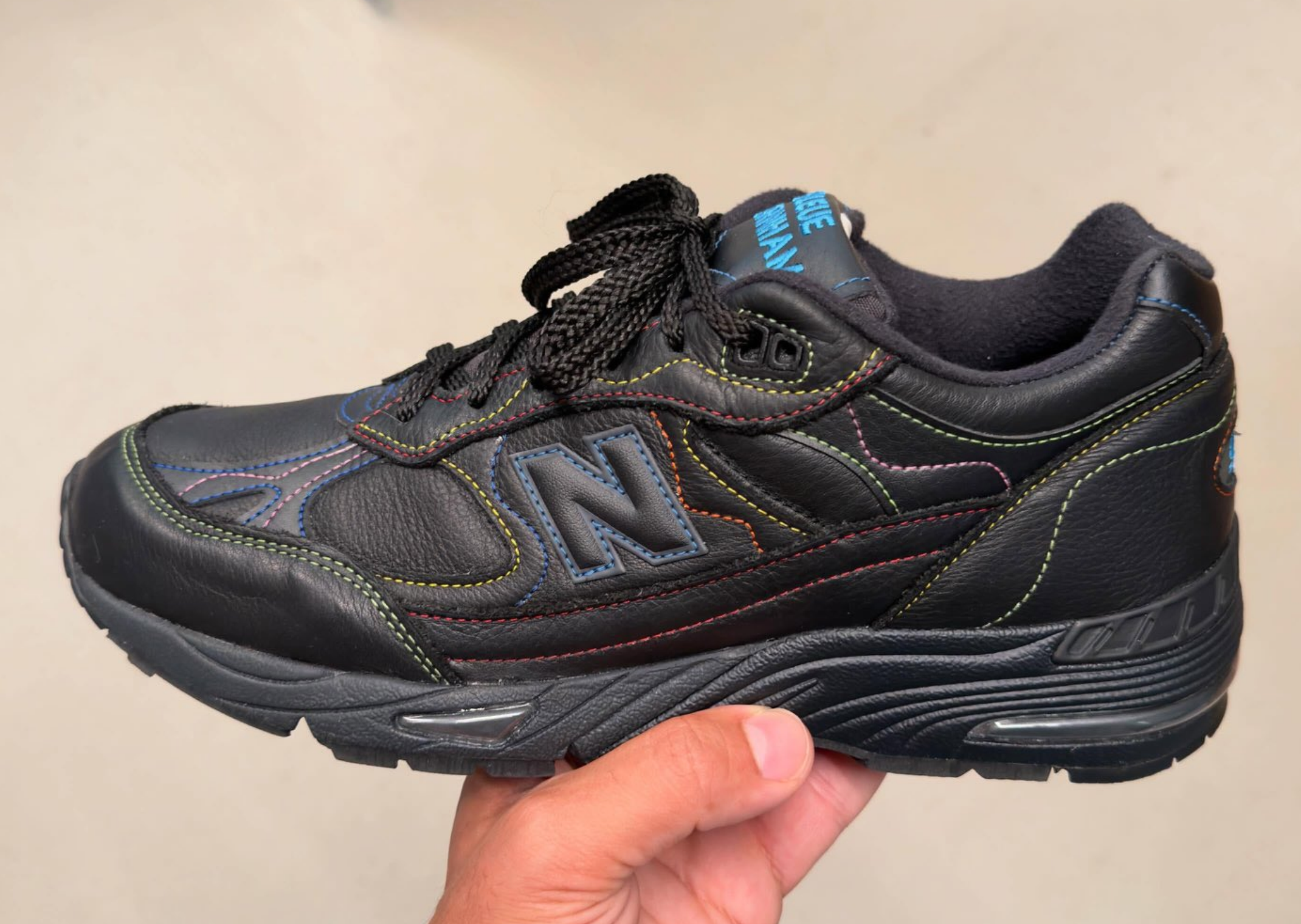 Bleue Burnham x New Balance 991v1 Made in UK Black