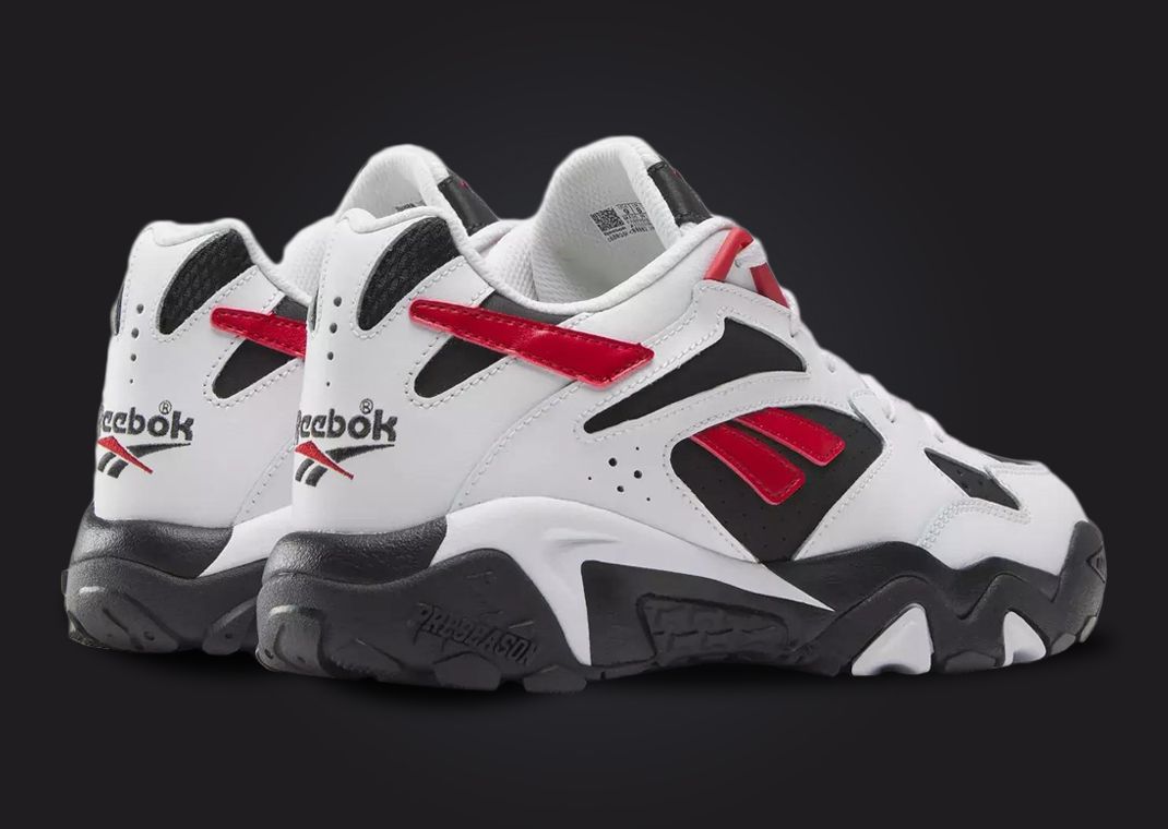 Reebok Preseason 94 Low White Black Red Angle Heel