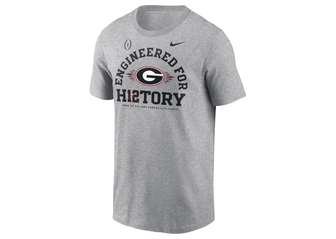 Georgia Bulldogs 2025 College Football Playoff Bound Engineered For History Men's Nike College T-Shirt