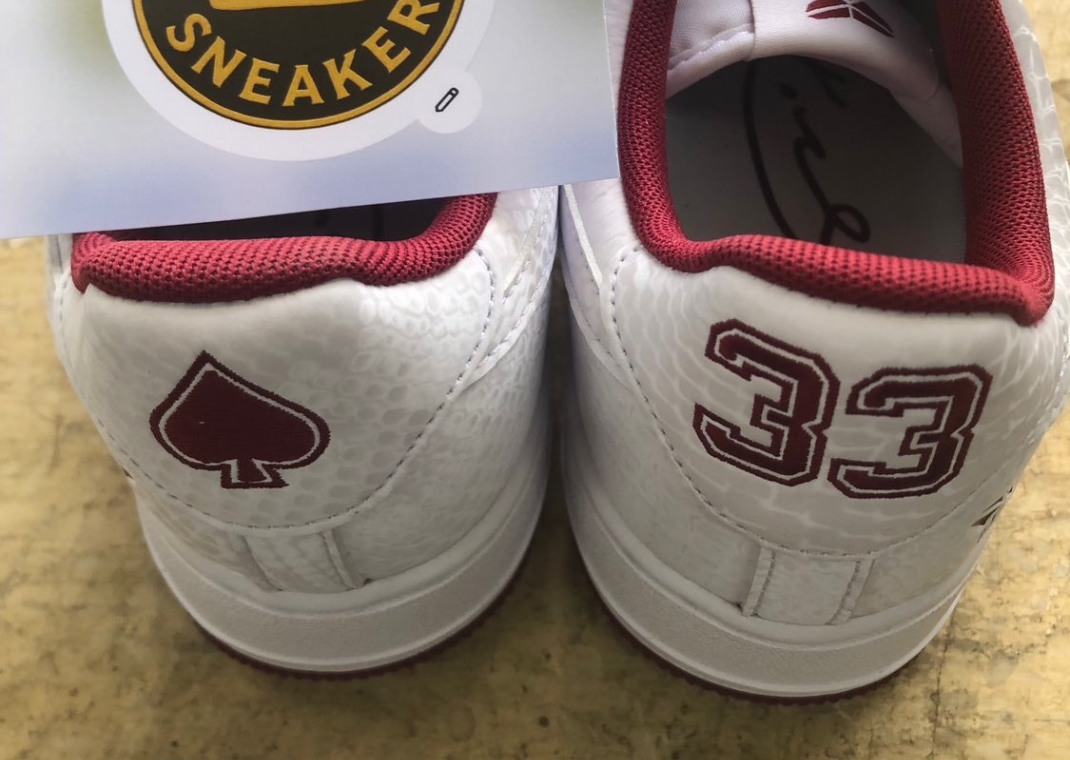 Nike Kobe Air Force 1 Low Lower Merion Home Heel