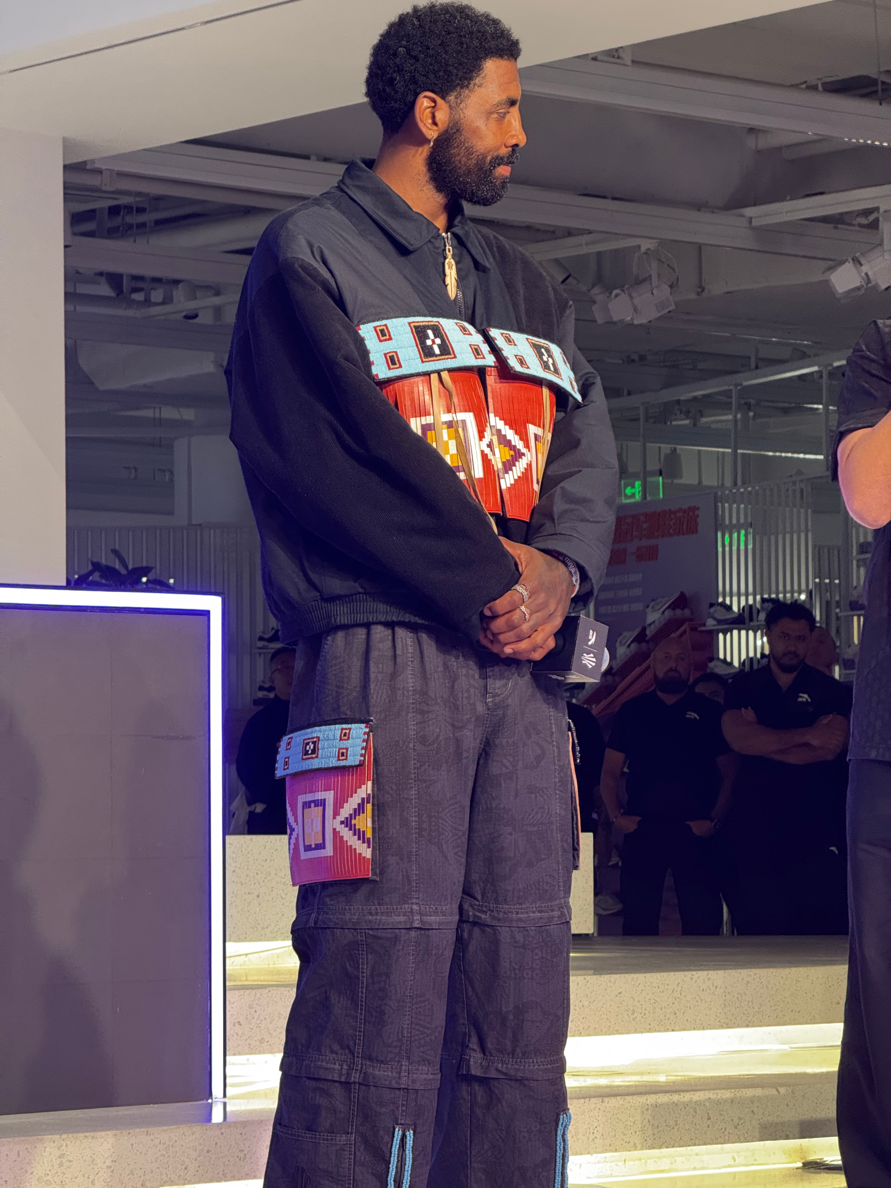 Kyrie On Stage at The Hélà Fashion Show