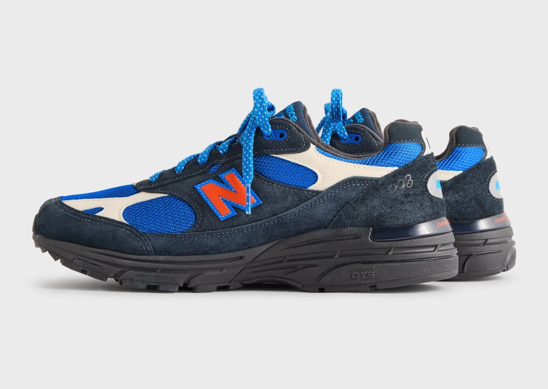 Kith x New Balance 993 Made in USA MSG Navy Lateral