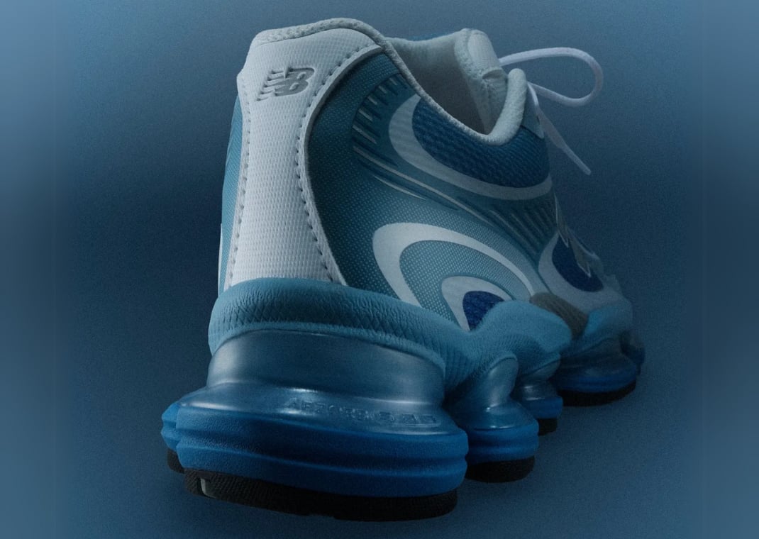 Detailed view of the New Balance ABZORB 2000's heel
