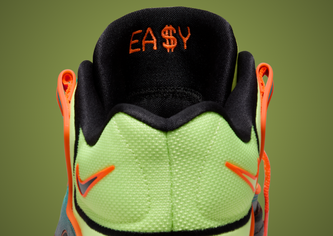 Nike KD 18 Clear Jade Liquid Lime Heel Detail