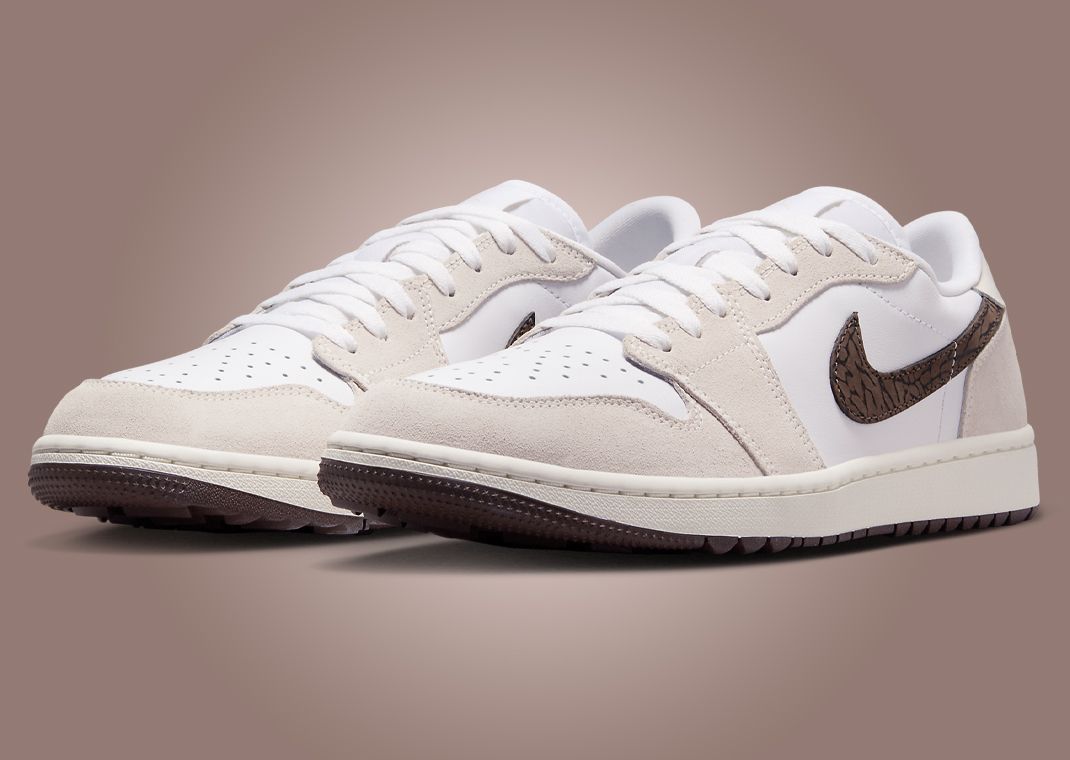 The Air Jordan 1 Low Golf Phantom Baroque Brown is Available Now