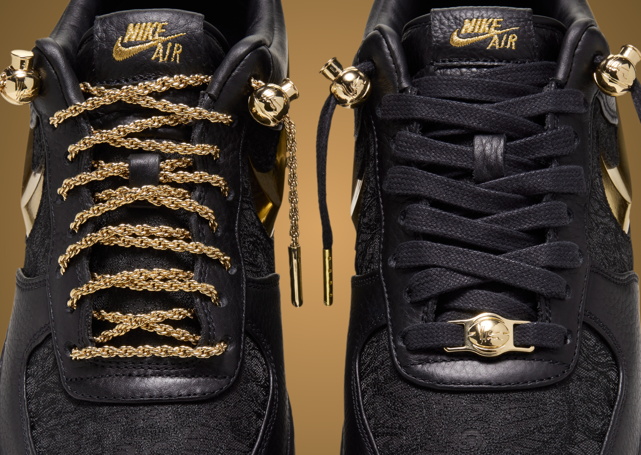 Victor Solomon x Nike Air Force 1 ASW Black - Detail
