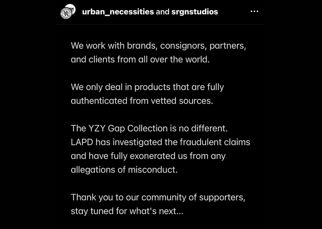 Urban Necessities and SRGN Studio's Response