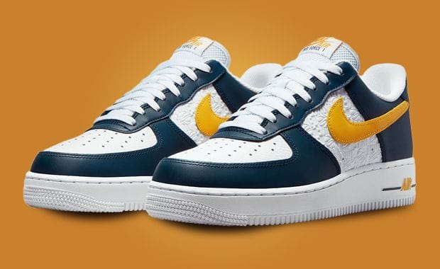 The Golden State Warriors Inspire The Nike Air Force 1 Low EMB Dark Obsidian University Gold