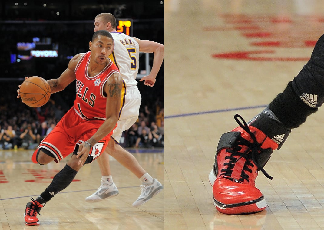 Derrick Rose debuting the adidas D Rose 2