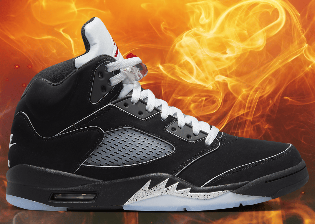 Jordan 5 Black Metallic Reimagined Restocking April
