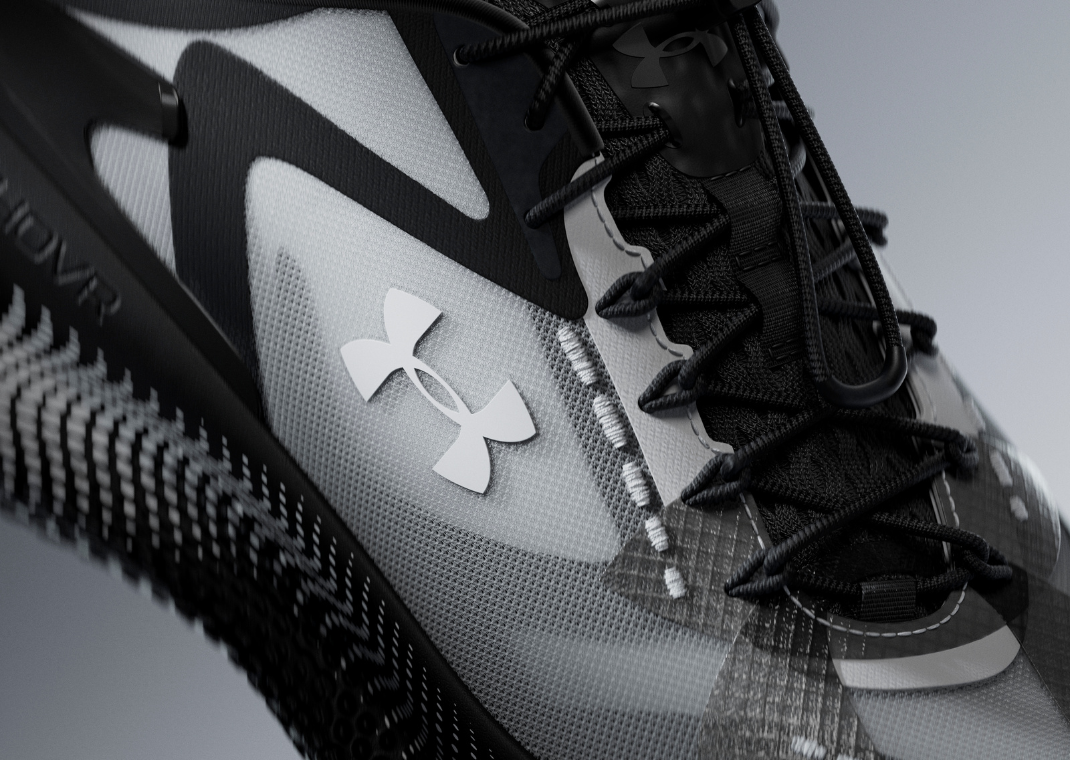 Under Armour ECHO Black White Detail