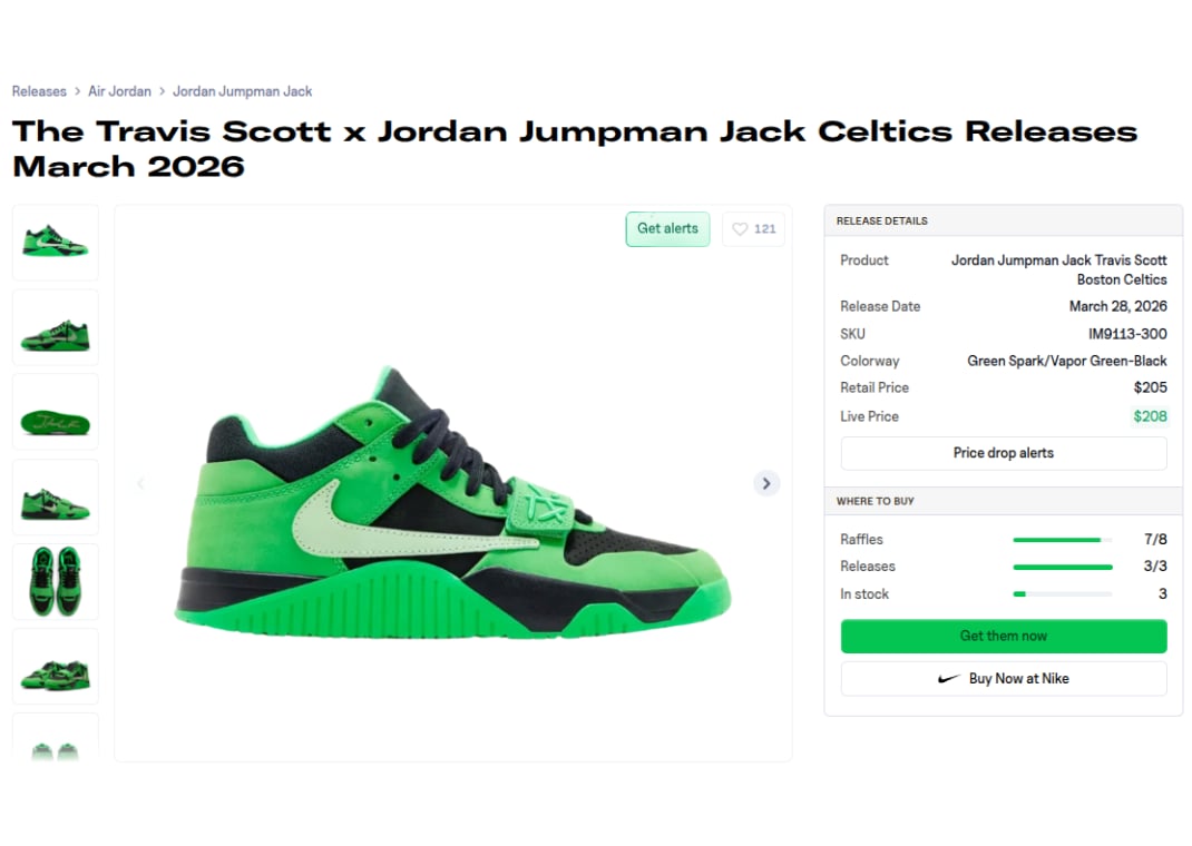 Travis Scott Jordan Jumpman Jack Celtics