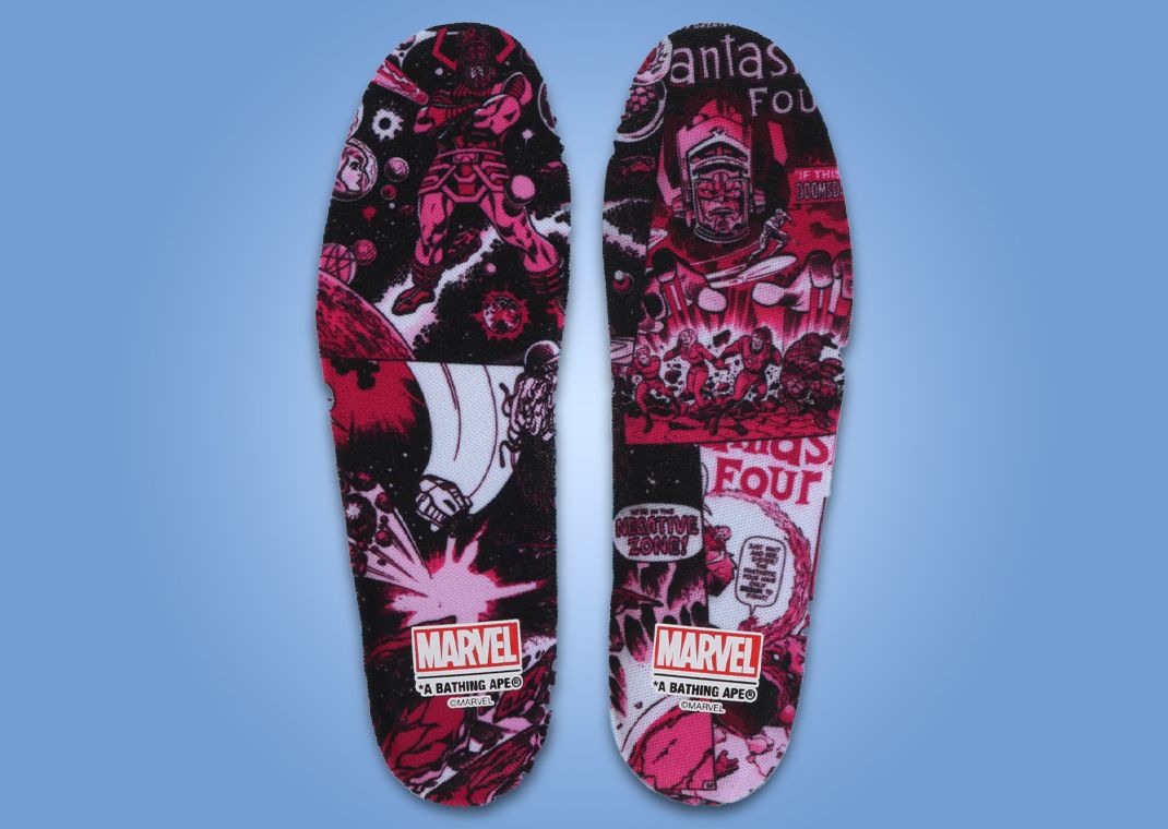 The Fantastic Four x A Bathing Ape BAPE STA Galactus & Silver Surfer Insole