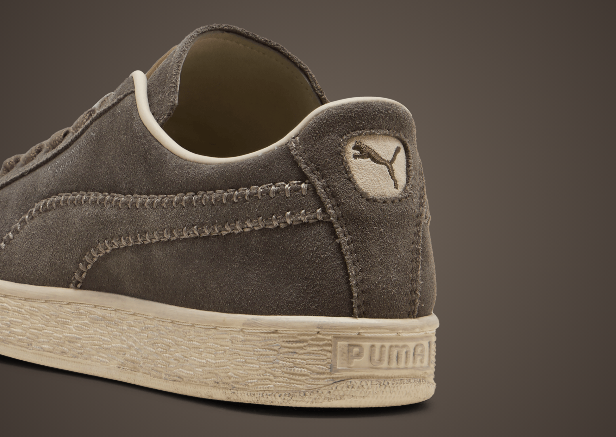 Madhappy x Puma Suede Matte Bronze - Heel Angle