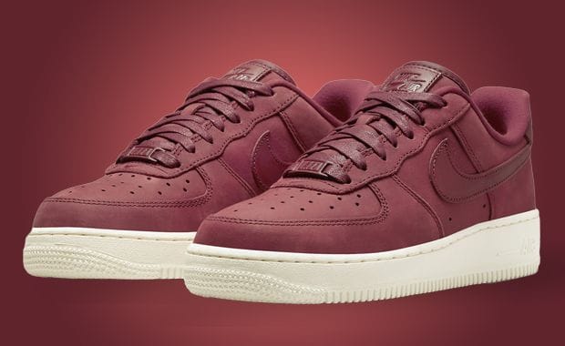 Add Some Heat To Your Holiday Rotation With The Nike Air Force 1 Low Premium Team Red Sail