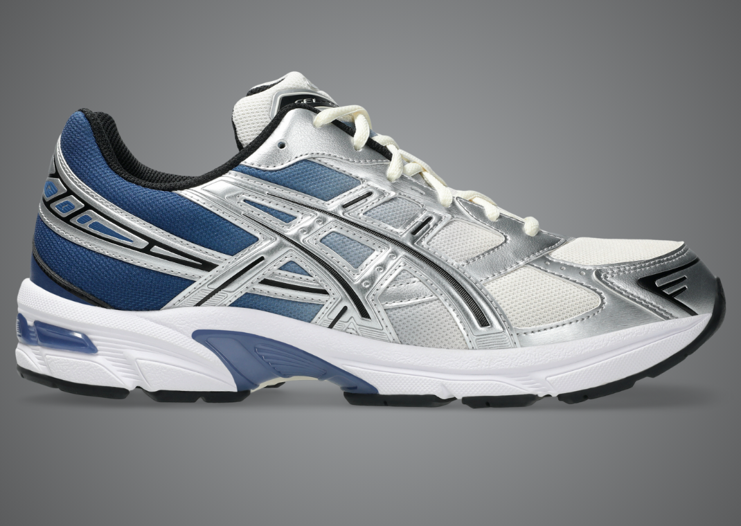 Asics Gel-1130 Blue Metallic Silver Lateral