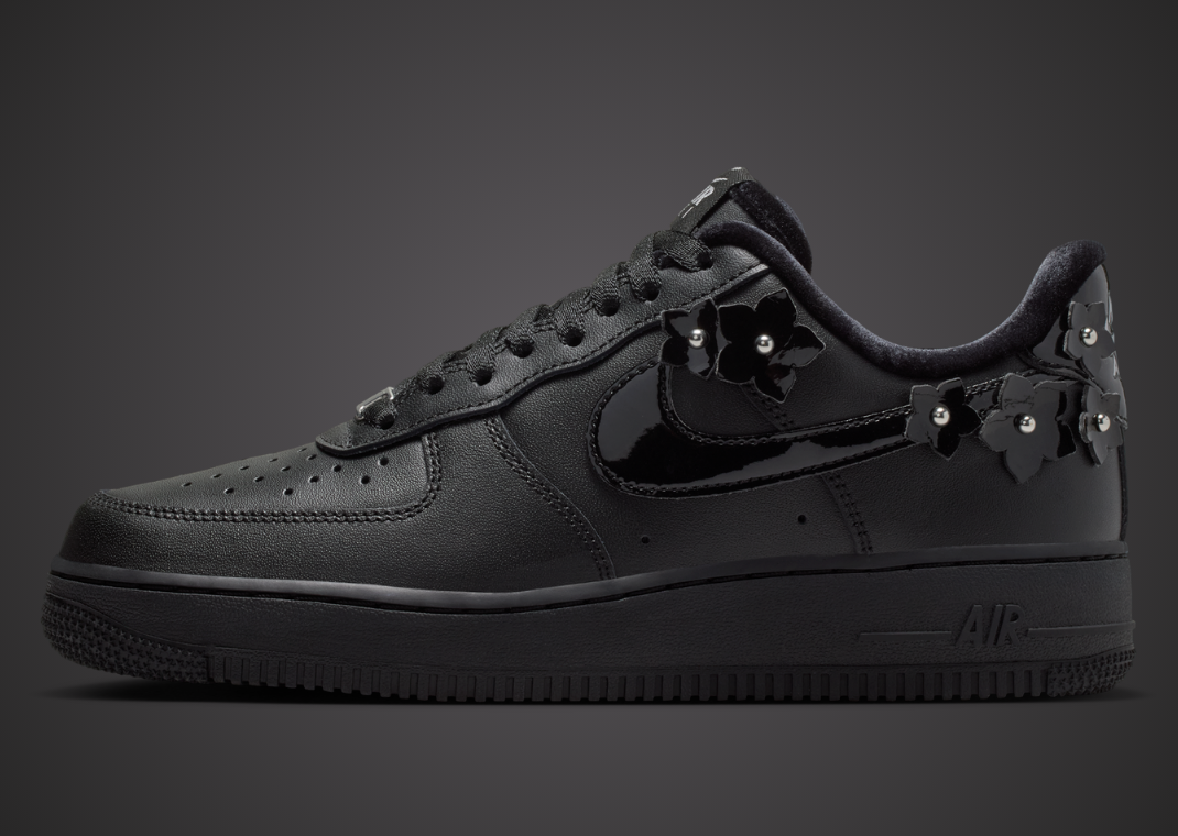 Nike Air Force 1 Low '07 Flowers Black - Lateral