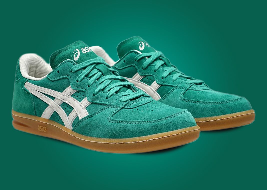 HAY x Asics Skyhand OG Green Angle