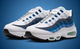 The Nike Air Max 95 OG Big Bubble Slate is a Deep Water Blue Gradient Blend 