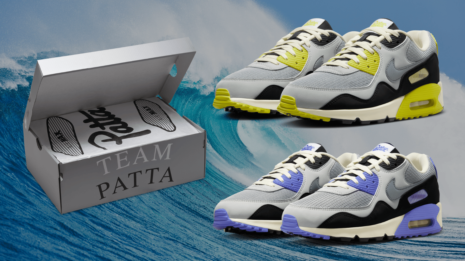 Patta's Air Max 90 Waves Collection Releases June 2025