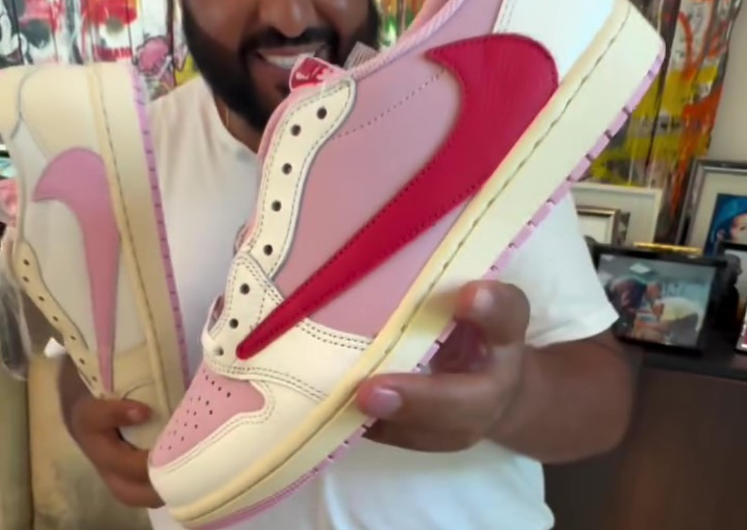 DJ Khaled Travis Scott Air Jordan 1 Low Pink Pack
