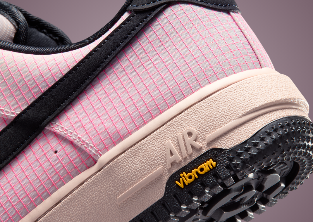 Nike Air Force 1 Low LX Vibram Silt Red - Heel Detail