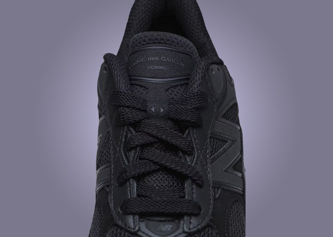 Comme des Garçons Homme x New Balance 990v6 Made in USA Black Detail