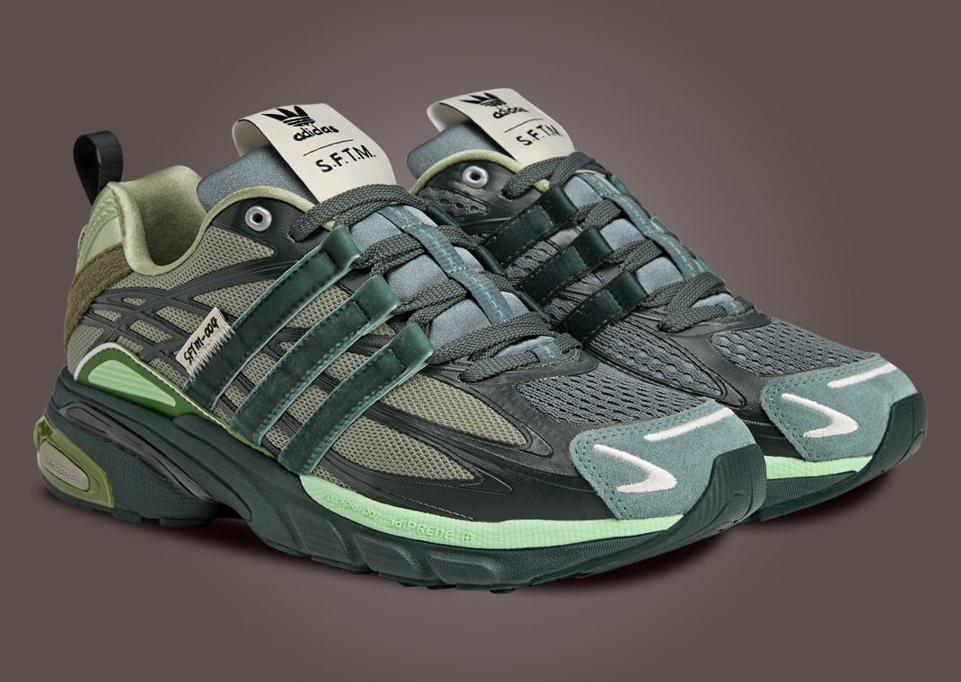 SFTM x adidas Adistar Cushion Shadow Green Angle
