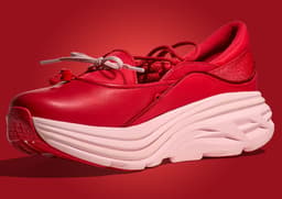 HOKA Bondi Mary Jane Cerise - Angle