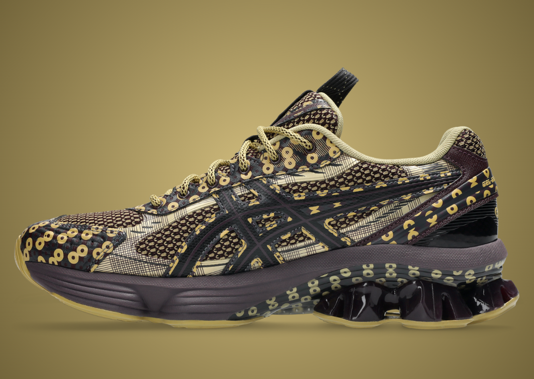 Kiko Kostadinov x Asics US7-S Gel-Kinetic Fluent Brown Yellow - Medial