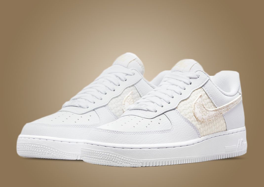 Nike Air Force 1 Low SE Woven Floral White (W)