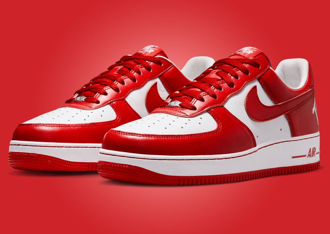 nike air force red and white