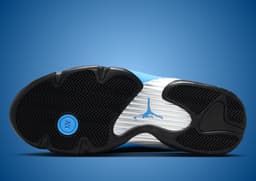 Air Jordan 14 Black University Blue Outsole