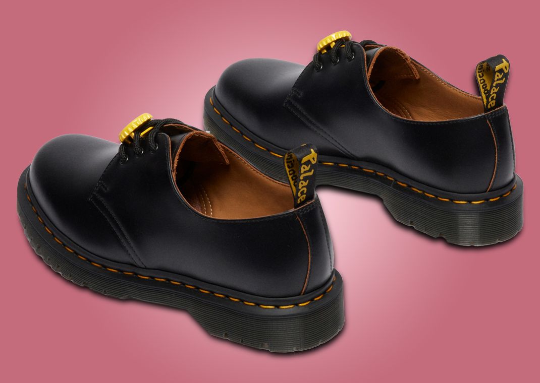 Palace x Dr. Martens 1461 Black Heel Angle
