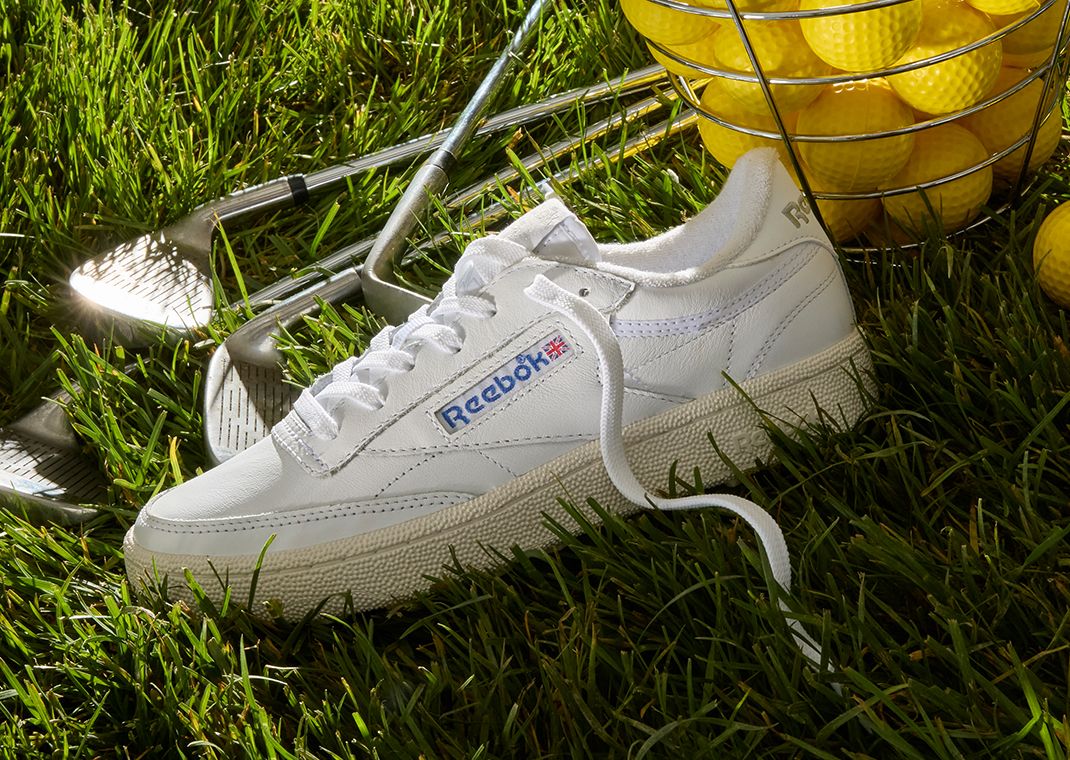 Reebok Club C Golf White Cream Lateral