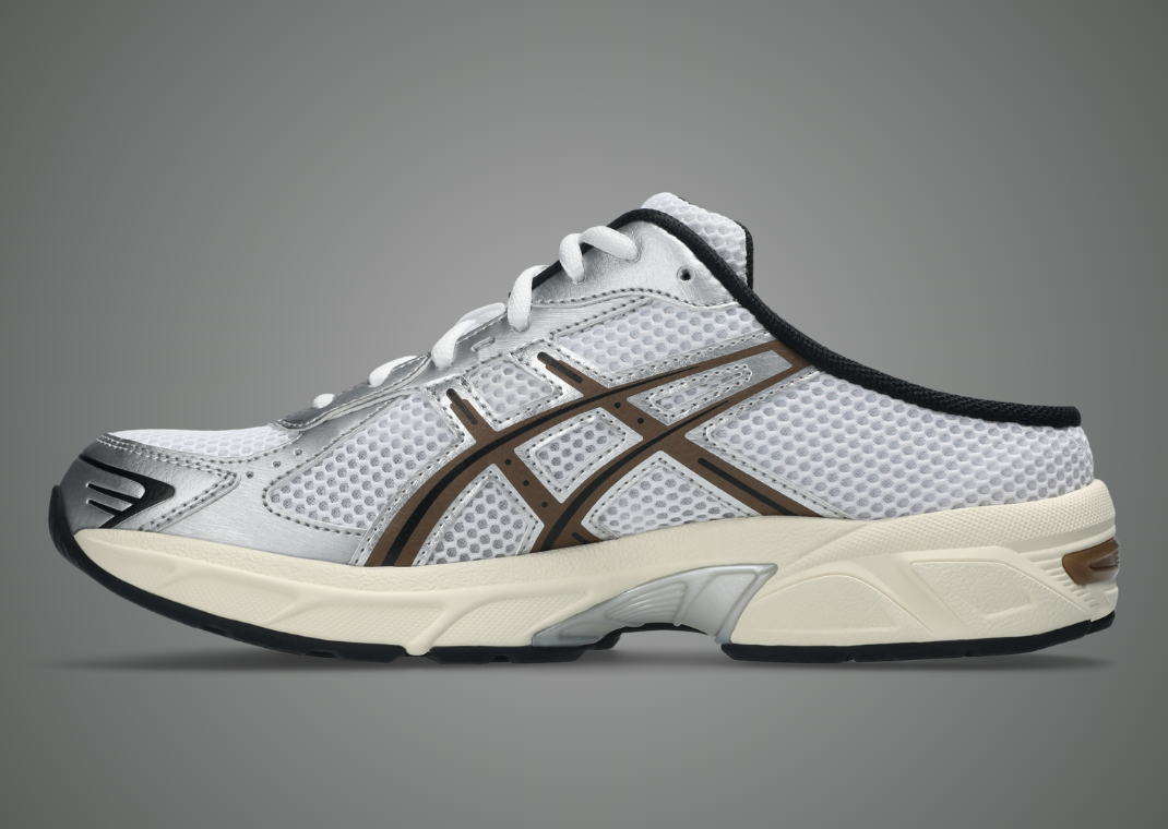 Asics Gel-1130 Mule Silver Brown - Medial