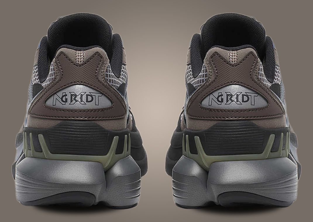 Saucony Grid NXT Brown Silver Heel