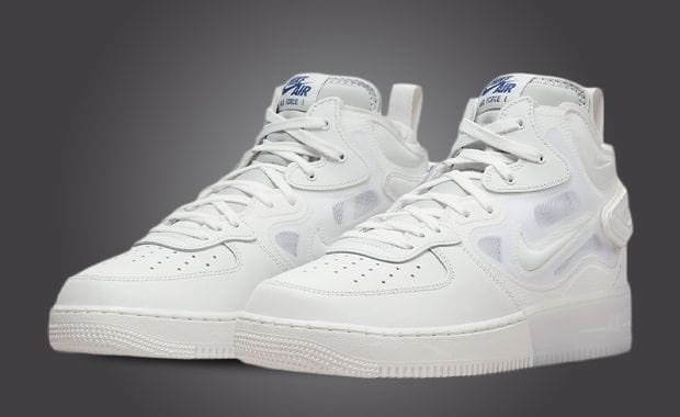 Classic And Contemporary Clash With The Nike Air Force 1 Mid React Triple White